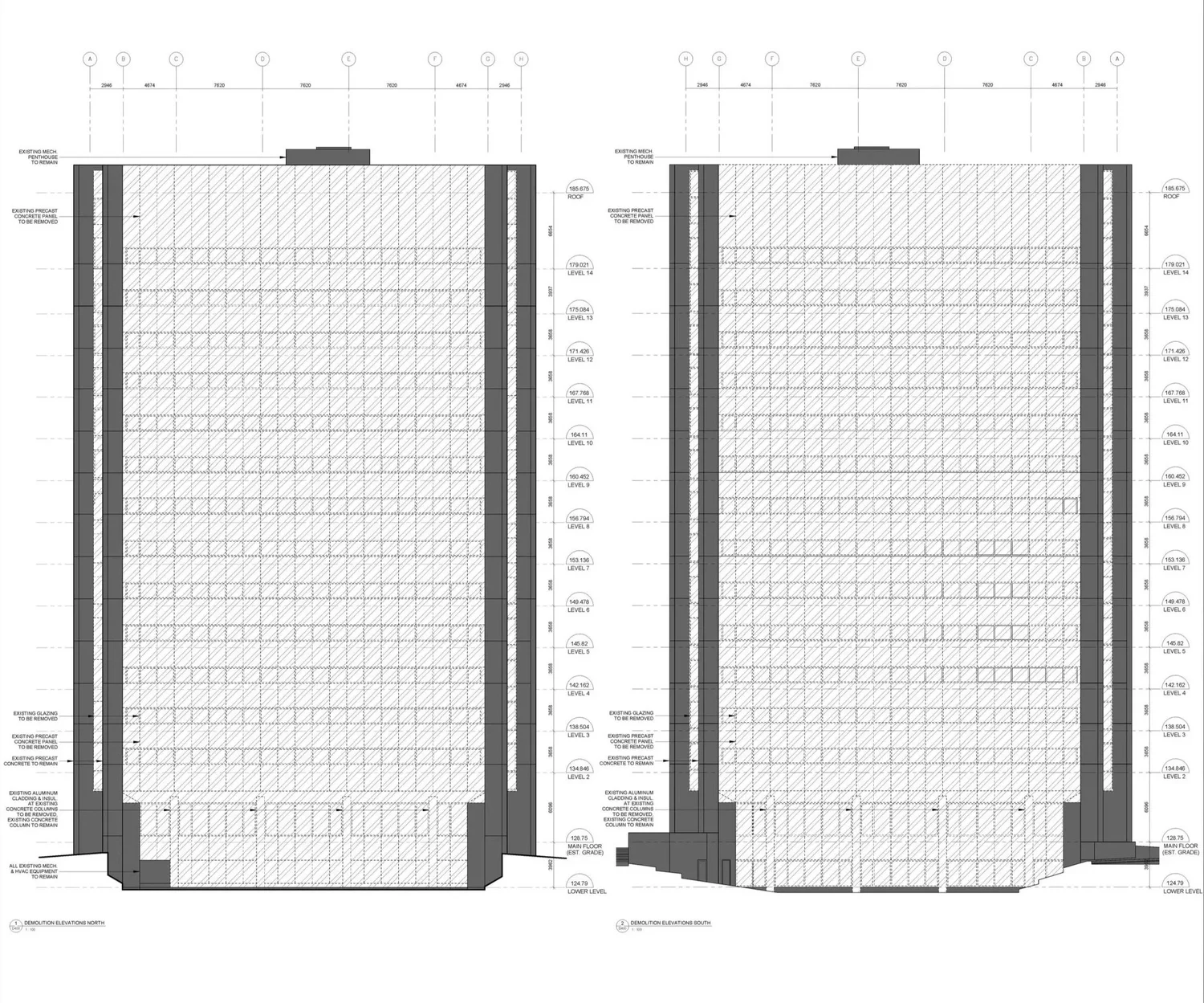 Demolition Elevations (Cladding)