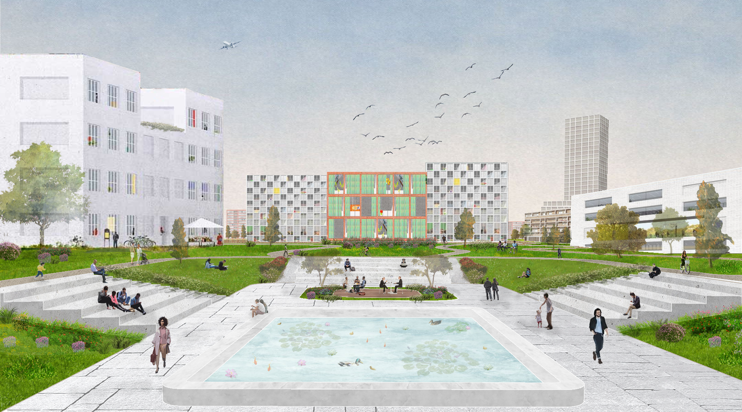 Transformation of Existing Parking Lot to the Piazza